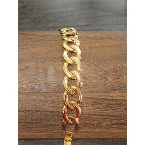 Napier Chunky Link Gold Tone Vintage Bracelet